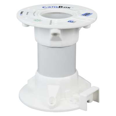 Staffa a tetto - Altezza 10 cm - Adatto per uso in interni ed esterni - Colore bianco - Fabbricato in plastica