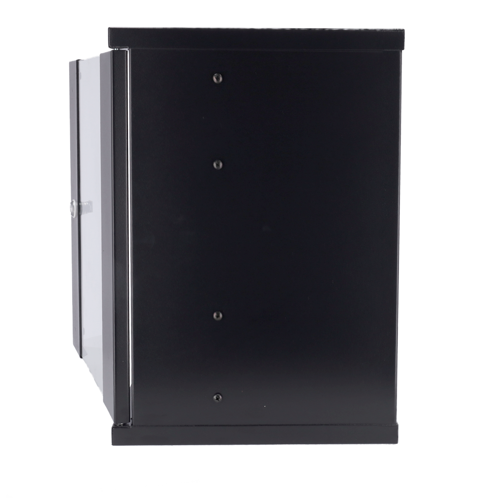 Armadio rack a parete - Fino a 9U rack da 10" - Fino a 15 Kg di carico - Con canaline passacavi - Vassoio incluso - Profondità 300 mm