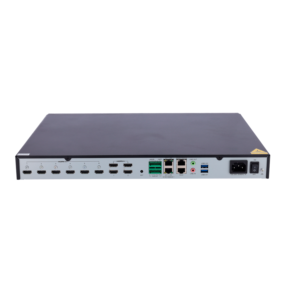 Decodificador Uniview - 6 canales HDMI de alta calidad - Resolución máx. 12 Mpx - Capacidad de decodificación de 8*12Mpx (20fps) - Compatible con ONVIF