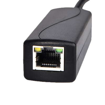 PoE Splitter
 - Per telecamere IP no PoE
 - Ingresso RJ45 (PoE) / Uscita RJ45 e jack  - Velocità 10/100Mbps - Potenza massima 30 W / DC 12 V / 2A - PoE IEEE802.3af / PoE IEEE802.3at