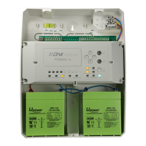 Centrale convenzionale di 4 zone - 2 Uscita sirena - 2 uscite di allarme e guasto e 2 uscite relé configurabili - Uscita ripetitore - Fino a 30 rilevatori per zona - Rilevamento automatico della resistenza di fine linea