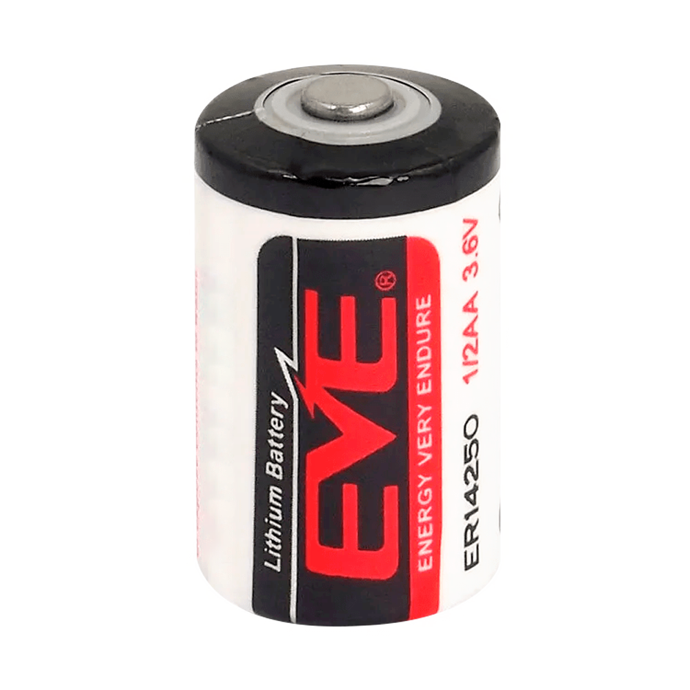 EVE - Pila 1/2 AA / ER14250 - Voltaggio 3.6 V - Litio - Capacità nominale 1200 mAh - Compatibile con i prodotti a catalogo