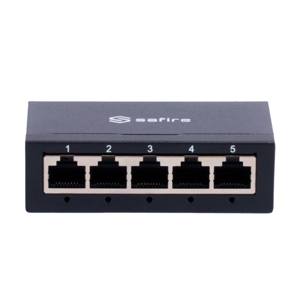 Switch da tavolo - 5 porte Gigabit - Velocità 10/100/1000 Mbps - Plug & Play - Tecnologia di risparmio energetico - Housing metallico
