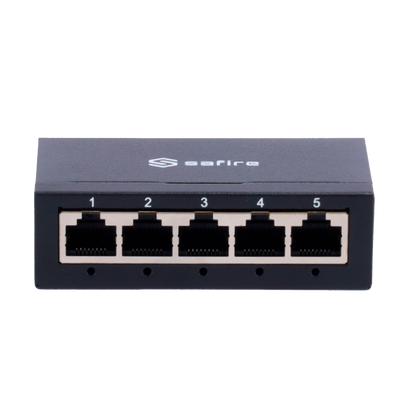Switch da tavolo - 5 porte Gigabit - Velocità 10/100/1000 Mbps - Plug & Play - Tecnologia di risparmio energetico - Housing metallico