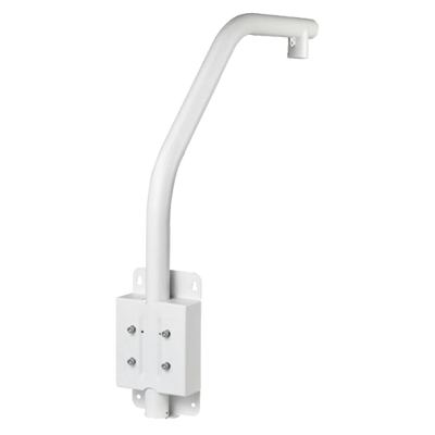 Supporto a cigno per Dome motorizzate - Per esterni - Installazione cornice - Colore bianco - Passacavo