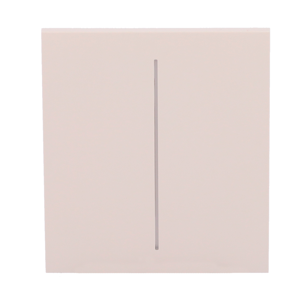 Ajax - LightSwitch CenterButton - Pannello tattile per doppio interruttore della luce - Compatibile con AJ-LIGHTCORE-2G - Retroilluminazione a LED - Pannello tattile centrale senza contatto - Colore avorio - Innowatt