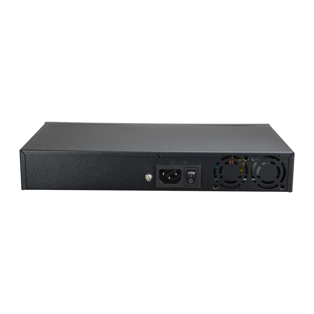 Switch PoE - 16 porte PoE + 2 Uplink GIGA + 1 SFP - Velocità della porta 10/100 Mbps - 65W porta 1 / 30W porta 2-16 / Massimo 300W - Modo TVCC fino a 250m a 10Mbps - Hi-PoE / IEEE802.3at (PoE+) / af (PoE)