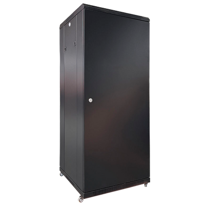 Armadio rack per pavimento - Fino a 27U rack da 19" - Fino a 800 Kg di carico - Con ventole e passacavi - 2 ventole, 2 vassoi e PDU 6 prese - Fornito assemblato
