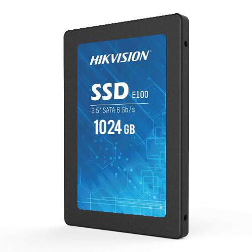 Hard disk Hikvision SSD 2.5" - Capacità 1024GB - Interfaccia SATA III - Velocità di scrittura fino a 500 MB/s - Lunga durata - Ideale per la videosorveglianza