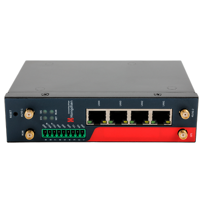 Hongdian Router Industrial 4G - 4G Cat 4 - 4 puertos PoE+ Ethernet RJ45 10/100/1000  - 2 Ranuras tarjeta SIM 4G/3G - Puertos RS232/RS485 - Wi-Fi 802.11b/g/n 2.4GHz