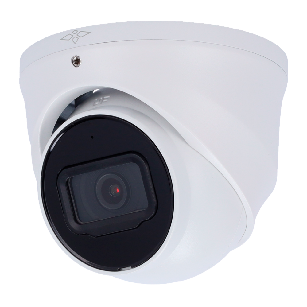 Cámara torreta IP X-Security - 2 megapíxeles (1920×1080) - lente de 2,8 mm / LED alcance de 30 m - WDR 120 dB | Micrófono incorporado - PoE | H.265+: funciones inteligentes