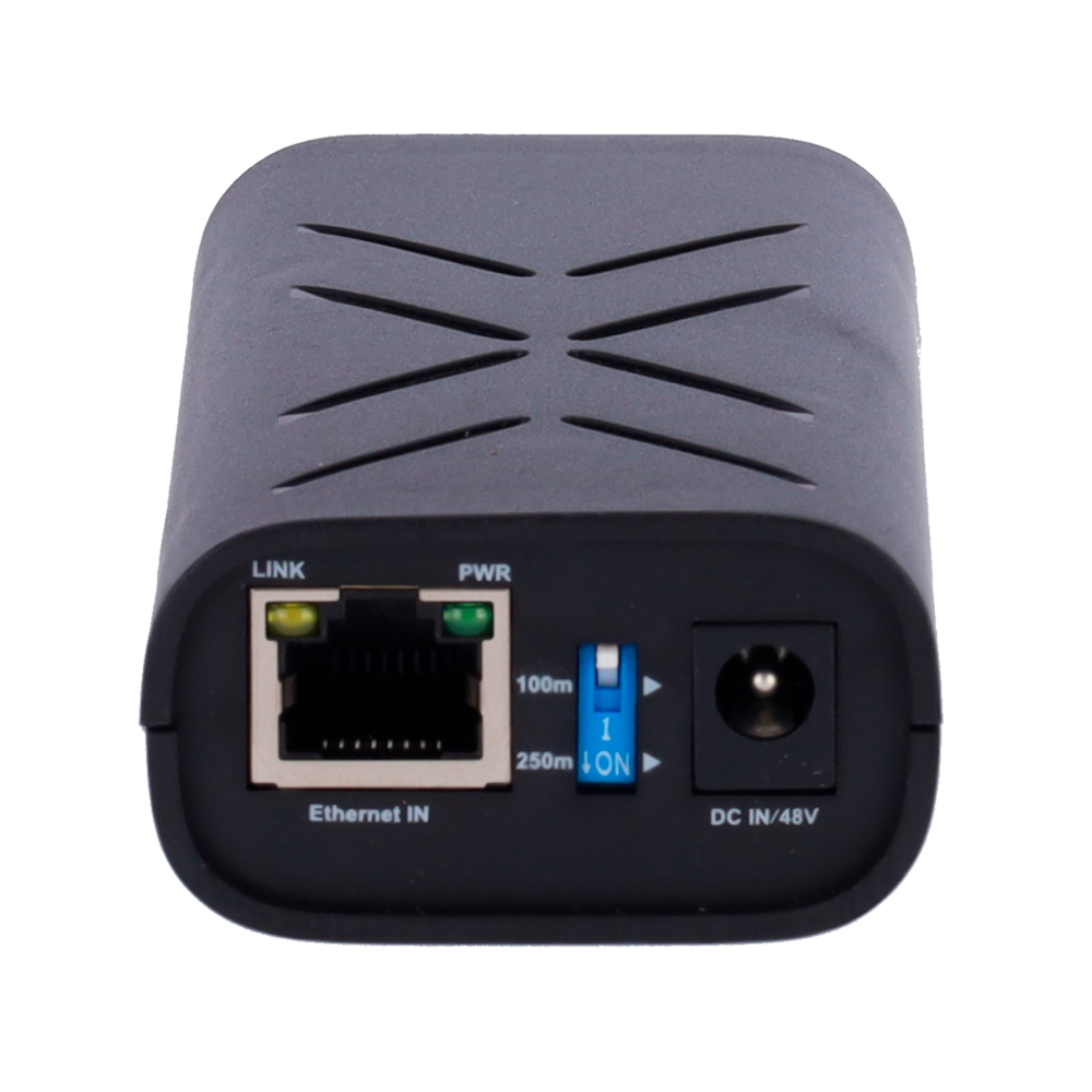 Dual PoE injector - RJ45 10/100/1000 Mbps input - Total power 60 W - Maximum distance 100 m - PoE/PoE+ IEEE802.3af/at - Stabilized and protected