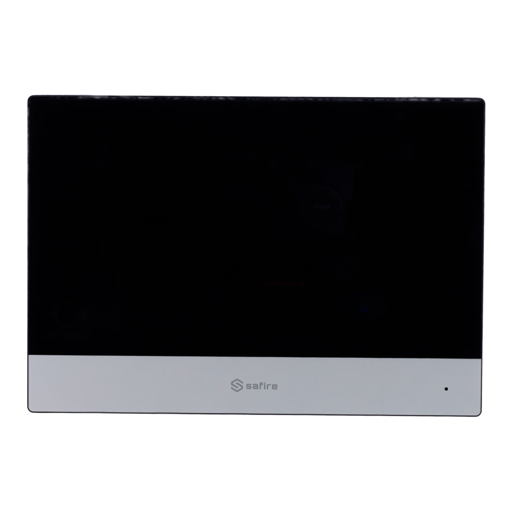 Kit di Videocitofoni - Tecnología 2 fili - Include Placca, Monitor - Convertitore Hub e MicroSD - App cellulare con P2P - Montaggio su superficie