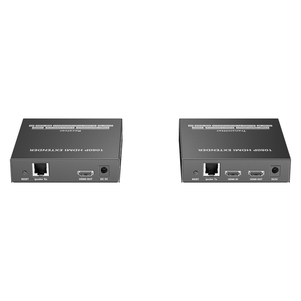 Extender attivo HDMI - Trasmettitore e ricevitore - Distanza 150 m - Su cavo UTP Cat 6 - Fino a 1080p@60Hz - Alimentazione DC 5 V