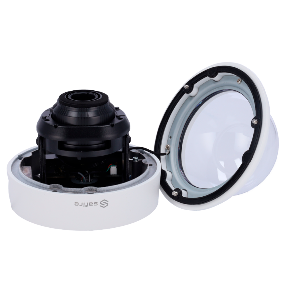 Cámara Domo 4n1 Safire Gamma PRO - CMOS de alto rendimiento 2 Mpx - Lente varifocal motorizada 2.7~13.5 mm - Luz ultra baja / WDR - Matrix LED IR Distancia 70 m - Resistente al agua IP67, IK10