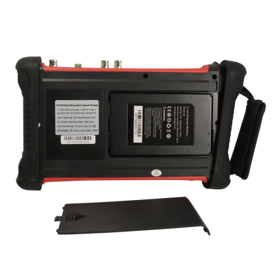 Tester TVCC Multitasking - Supporta telecamere HDTVI, HDCVI, AHD, CVBS e IP (4K) - Schermo LCD colore 7" - Test video, audio, cavi UTP e TDR - Batteria incorporata 5000 mAh - Connessione WiFi / Multimetro digitale