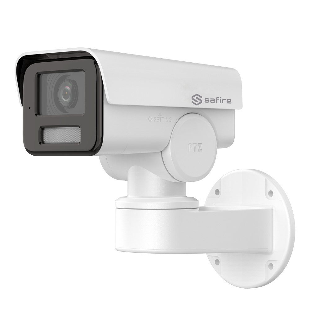 Telecamera IP PT 4 Megapixel Night Color - 1/3" Progressive Scan CMOS - Obiettivo Motorizzato 2.8~12 mm | Pan | Tilt - IR LEDs portata 50 m - Microfono Integrato | Slot MicroSD - Impermeabile IP66