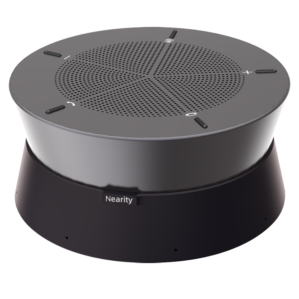 Nearity Dispositivo per conferenze - 8 Microfoni incorporati - Altoparlante omnidirezionale - Concatenabile fino a 5 dispositivi - Plug & Play