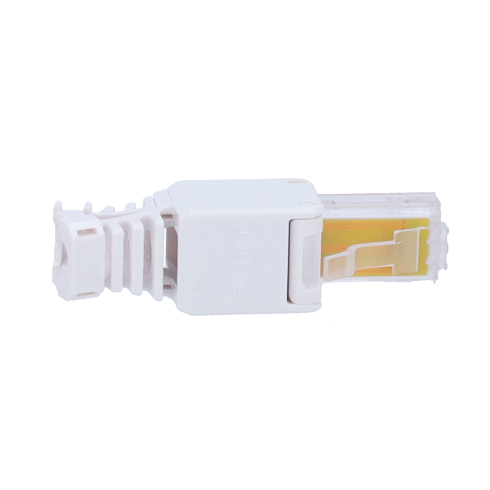 Connettore per cavi UTP - Connettore uscita RJ45 - Compatibile UTP categoria 5E - Facile installazione senza necessità di strumenti