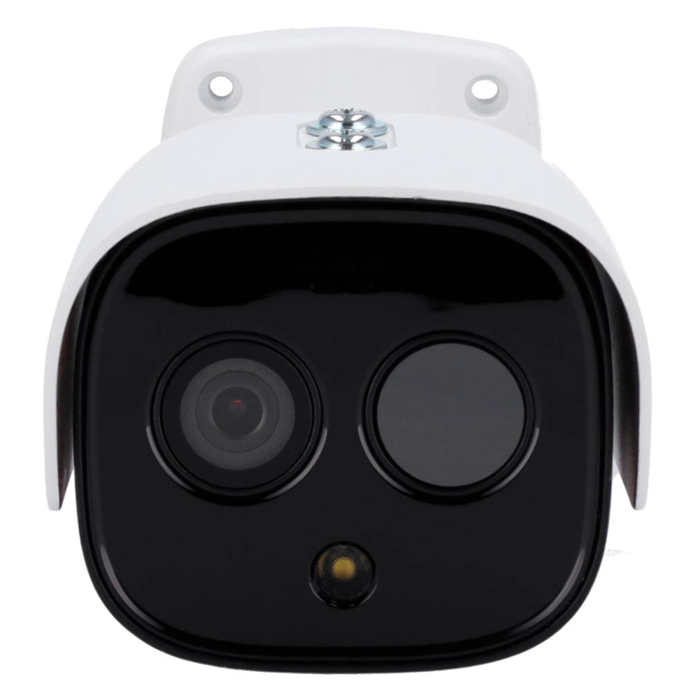 Telecamera termica IP InfiRay FB2 serie - Sensore termico VOx FPA 256x192 12μm | Ottica 7mm - Sensore visibile 1/2.8" CMOS | 5Mpx | Ottica 8mm - Sensibilità termica ≤40mK - Intervallo di misurazione della temperatura -20ºC~550º/±2ºC o ±2% - Rilevamento pr