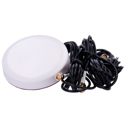 Antenna 4G con GPS e Wi-Fi - Frequenza 824-2700MHz - Connettore Maschio SMA - Montaggio sul tetto del veicolo - Guadagno 4G 3dBi / Wi-Fi 3dBi / GPS 25dBi - Cavo RG174 3 metri di lunghezza