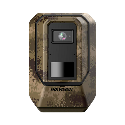 Hikvision - Telecamera Cube IP gamma Outdoor Fototrappola - Risoluzione 4 Megapixel (2688x1520) - Ottica 2.8mm | Rilevatore PIR | Microfono integrato - 2 batterie al litio 9.4 Ah | Basso consumo - Face Capture | IP66 | IR 15 m