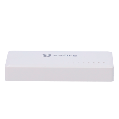 Safire - Switch da tavolo - 8 porte Gigabit - Velocità 10/100/1000 Mbps - Plug & Play - Tecnologia di risparmio energetico