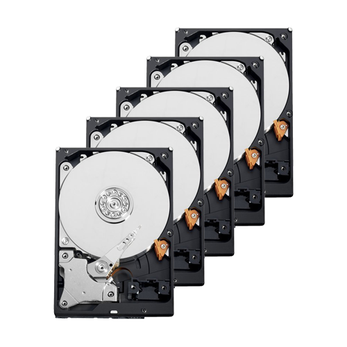 Pack di dischi duri - 10 unità - Western Digital - WD60PURX - 6 TB di immagazzinamento - Speciale per TVCC