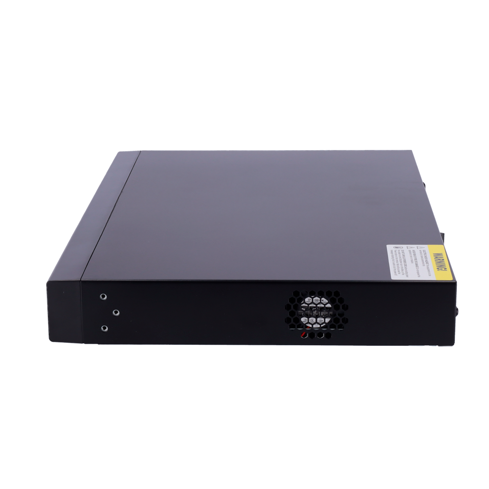 Safire Smart - Grabador de vídeo NVR para cámaras IP gama A1 - Vídeo de 16CH con 8 PoE 80W / compresión H.265+ - Resolución hasta 8Mpx / Ancho de banda 160Mbps - Salida HDMI 4K y VGA / 2HDDs - Reconocimiento facial / Búsqueda inteligente