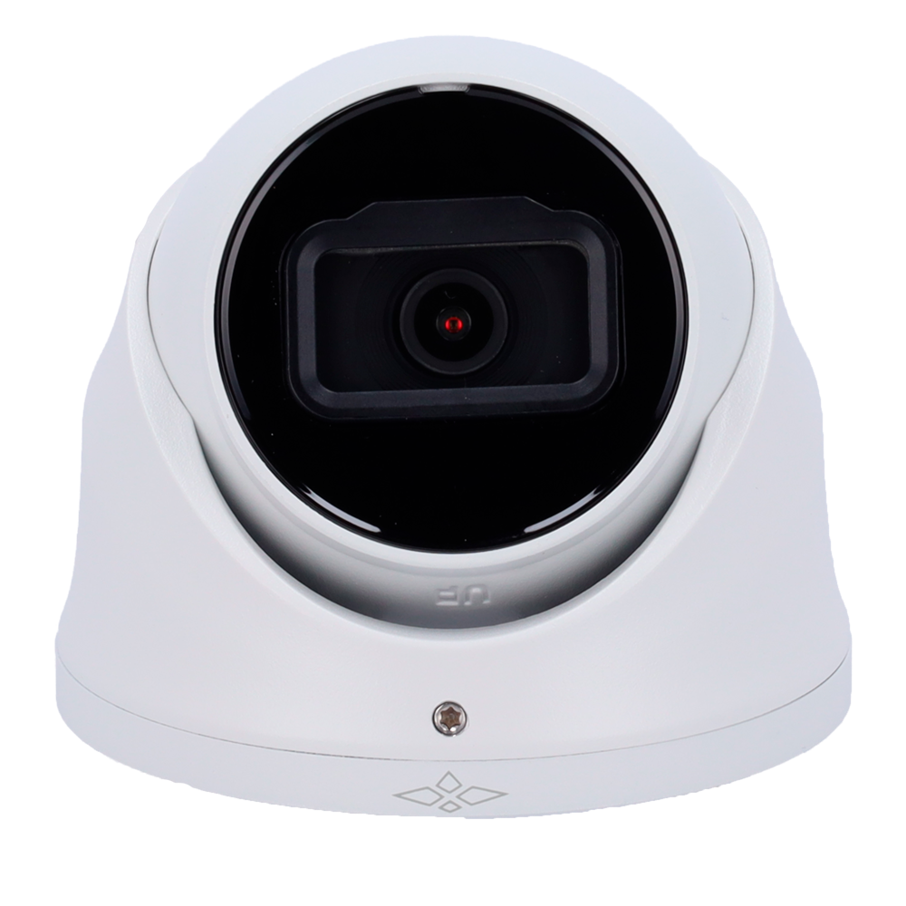 Cámara torreta IP X-Security - 2 megapíxeles (1920×1080) - lente de 2,8 mm / LED alcance de 30 m - WDR 120 dB | Micrófono incorporado - PoE | H.265+: funciones inteligentes