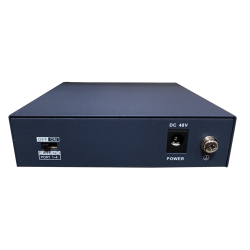 Interruttore da tavolo Hikvision - 4 Porte PoE + 1 porta Uplink (RJ45) - Velocità 10/100 Mbps - Fino 35W in totale per tutte le porte - Compatibile con PoE IEEE802.3af