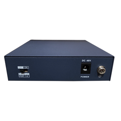 Hikvision Desktop Switch - 4 PoE Ports + 1 Uplink Port (RJ45) - 10/100 Mbps Speed - Up to 35W in total for all ports - Compatible with PoE IEEE802.3af