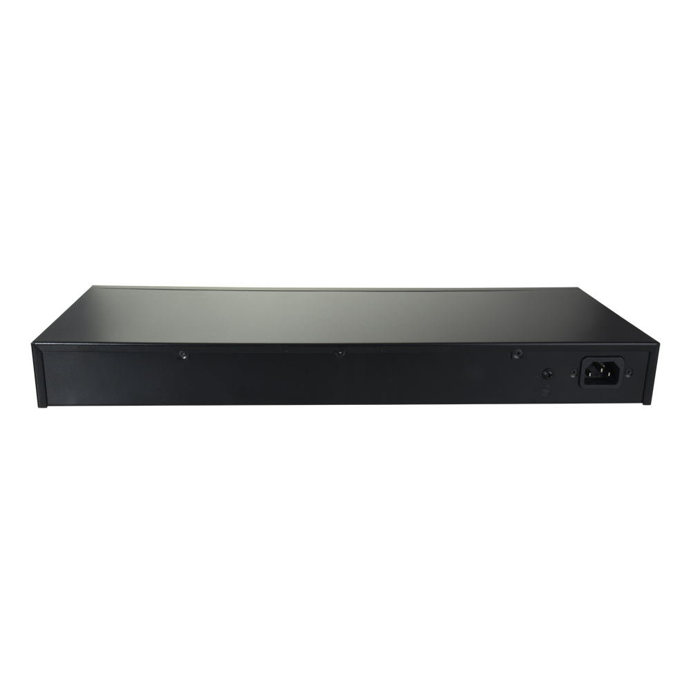 Switch - 24 puertos RJ45 + 2 SFP GIGA - Velocidad de puerto 10/100/1000 Mbps - Máximo 20W - Plug & Play - Tecnología de ahorro energético