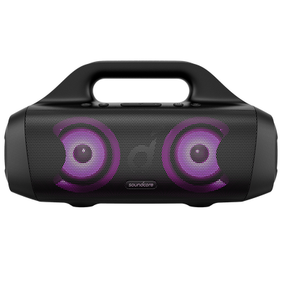 Altavoz portátil Soundcore by Anker - 5 diafragmas y 3 amplificadores  - Sonido de 50W - 12 Horas de Reproducción -  Frecuencia del sonido 50Hz~40 KHz - Impermeable IPX7 | Color negro