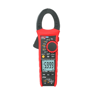 Pinza amperometrica - Misura in DC fino a 1000V - Misura CA fino a 1000V e 600A - Resistenza/capacitanza/frequenza/temperatura - Intervallo automatico | Test di diodi | True RMS - Apertura pinza di 33mm