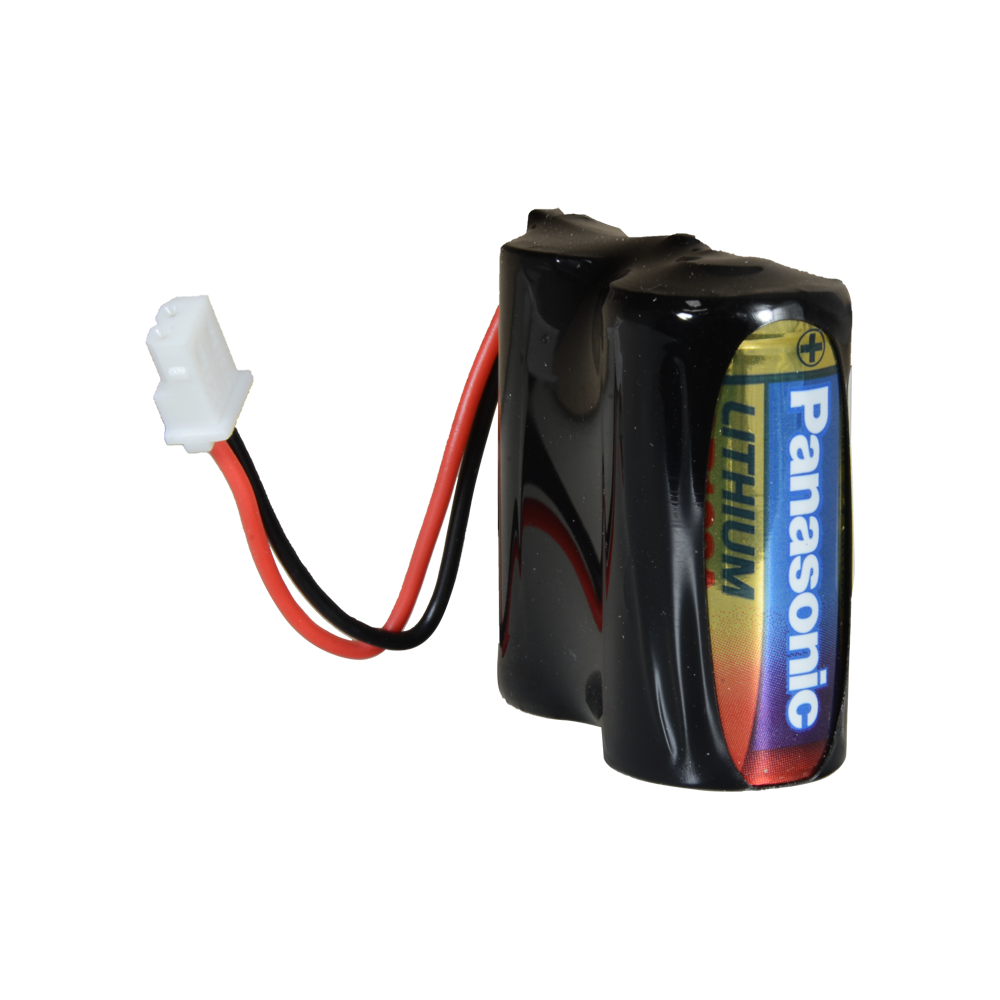 Panasonic - Pack di pile CR123A / CR17345 / 5018LC - Connettore Molex 5284 - Voltaggio 6 V / Litio - Capacità nominale 1400 mAh - Compatibile con rilevatori Visonic Next Cam PG2 e K9 PG2