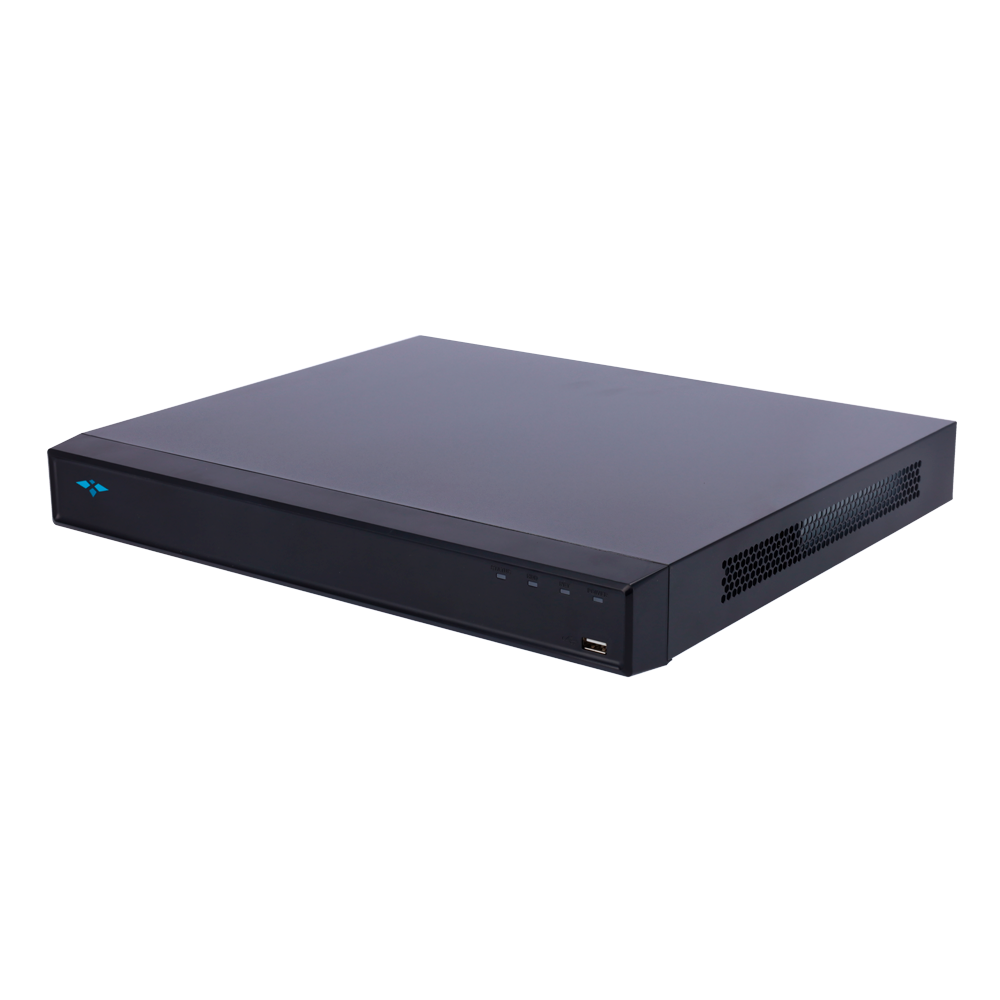 Videograbador NVR X-Security para cámaras IP - Resolución máxima 12 Megapixel - Compresión Smart H.265+ / Smart H.264+ - 16 CH IP, 16 puertos PoE - 4 Ch Reconocimiento facial o 16Ch AI - WEB, DSS/PSS, Teléfono inteligente y NVR