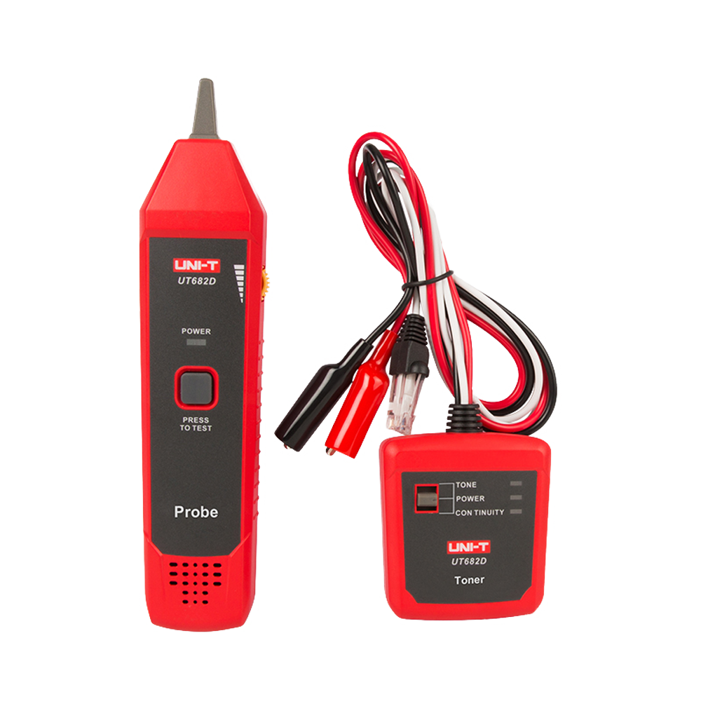 UNI-T - Tester di cavi - Linea telefonica, Doppino e Cavo Elettrico - Spegnimento automatico - Indicatore di polarità sui cavi telefonici - Tracciamento dei cavi