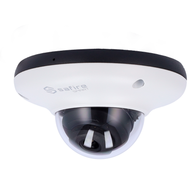 Safire Smart - Telecamera Dome IP gamma I1 IA Avanzata - Risoluzione 4 Megapixel (2592x1520) - Ottica 2.8 mm | Audio | IR 20m - IA Avanzata:Perimetro, Volto, Conteggio, Metadati - Waterproof IP66 | PoE (IEEE802.3af)