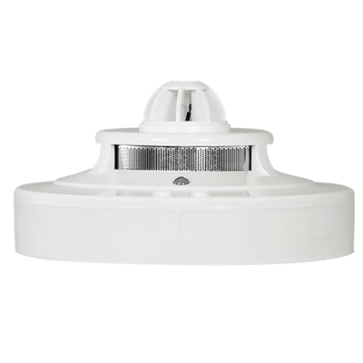 Rivelatore convenzionale ottico termico per incendi - Certificato EN54 parte 5-7 - Allarme a doppio LED per la visualizzazione da qualsiasi luogo - Realizzato in materiale ABS resistente al calore - Non include base - Base intercambiabile con tutta la gam