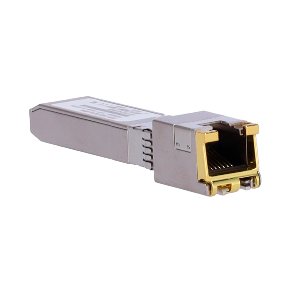 Modulo Transceiver SFP+ - Porta in rame con connettore RJ45 - Velocità supportate 2.5G/5G/10G - Distanza fino a 80m a 10Gbps - Standard di efficienza IEEE 802.3az - Alloggiamento in metallo