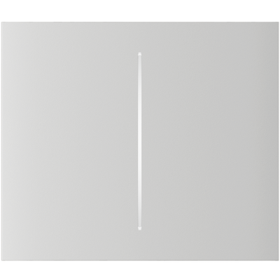 Panel táctil para interruptor de luz doble  - Compatible con AJ-LIGHTCORE-2G-VERT - Retroiluminación LED - Panel táctil central sin contacto - Color blanco - Ajax - LightSwitch CenterButton Vertical