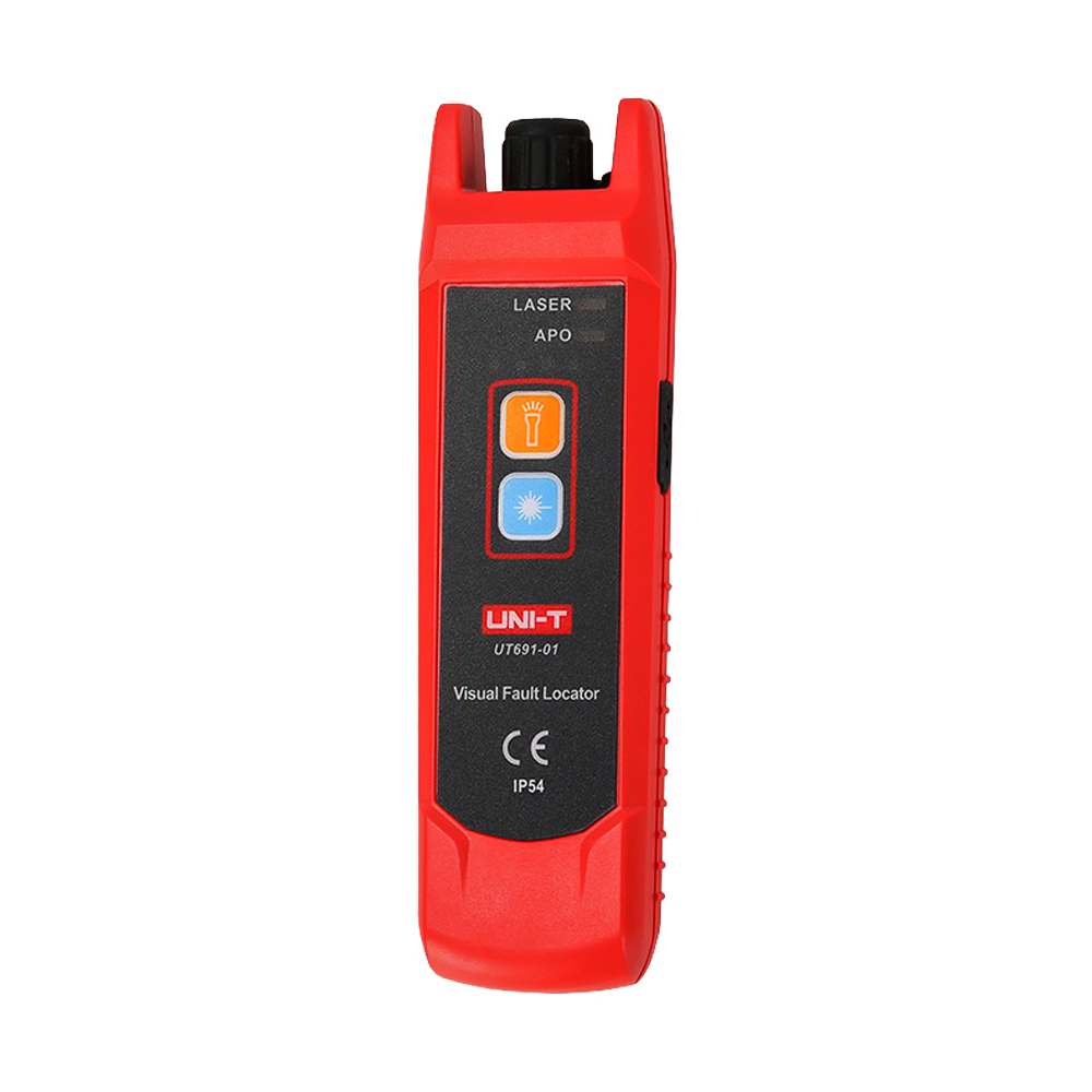Visual fault locator - Wavelength range between 630~670nm - Measurable optical fiber length range between 8~10km - 7 hours autonomy - Auto power off
