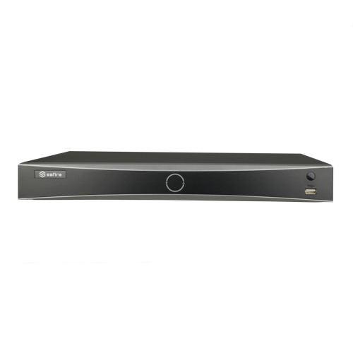 NVR video recorder with facial recognition - 16 CH video | Max resolution 12 Mpx - Facial recognition up to 4 channels - Comparison of up to 10,000 images - TrueSense, false alarm filter for vehicles and people - Supports 2 hard disks | Alarm