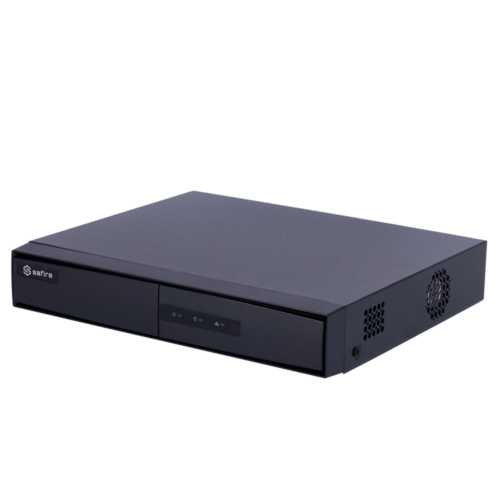 Videograbador Safire 5n1 - 8 CH HDTVI / HDCVI / AHD / CVBS / 8 IP - H.265 Pro+ - Salida HDMI 2K, VGA y BNC (CVBS) - 4 CH Inteligencia artificial - Permite 1 disco duro | Audio
