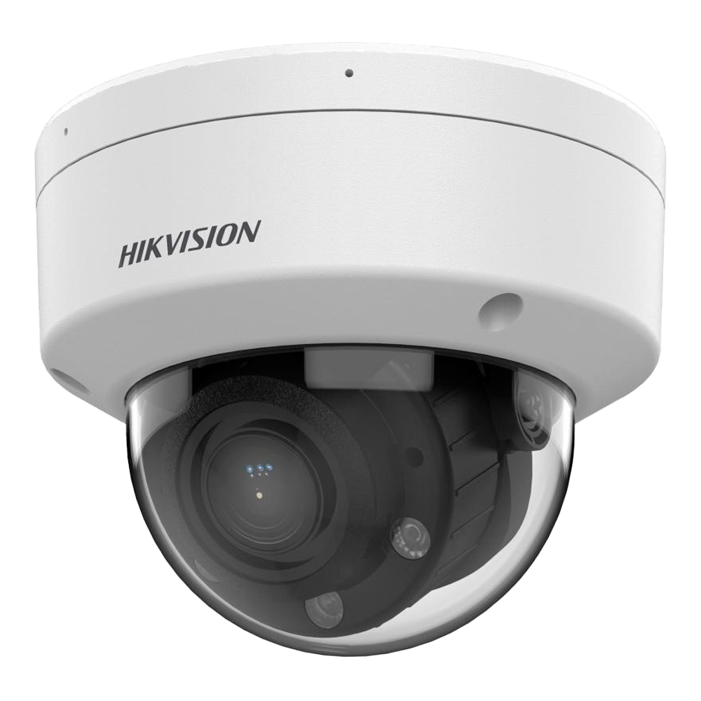 Hikvision - Cámara Domo IP gama VALUE - Resolución 6 Megapixel (3200x1800) - Lente varifocal motorizada 2.8~12 mm - Luz hibrida alcance 30 m | PoE | Micrófono - Detección de movimiento 2.0 | IP67 | IK08
