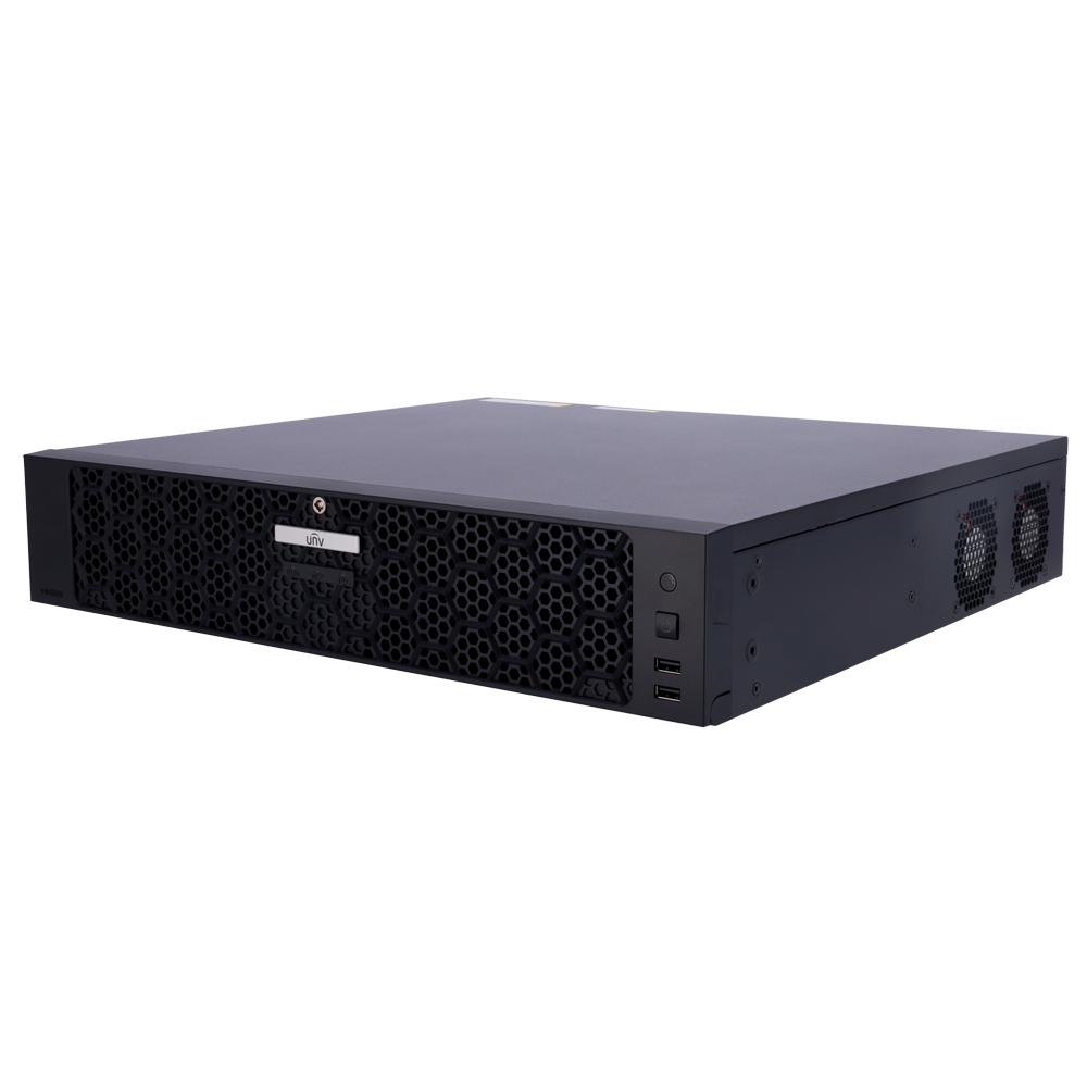 Videoregistratore NVR per telecamere IP - Gamma Prime - 64 CH video / Compressione Ultra H.265 - Risoluzione massima 32Mpx - Larghezza di banda 384 Mbps - Ammette 8 hard disk