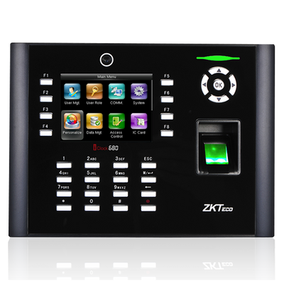 Detección de asistencia con cámara - Huellas dactilares, tarjetas EM y MF y PIN - 8.000 huellas | 200.000 registros - TCP/IP, RS485 y USB - Teclas para función de presencia - Software ZKBioTime 8 2 dispositivos incluidos