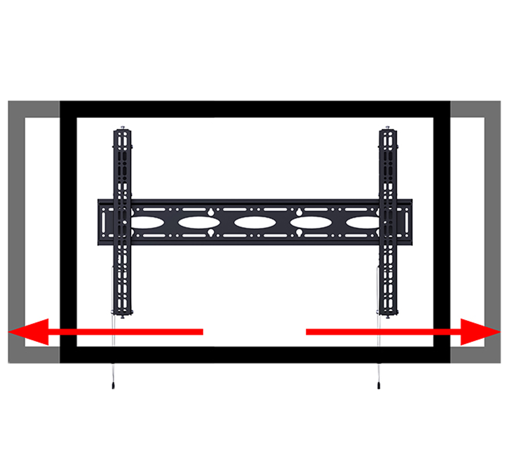 Soporte con inclinación para monitor - Hasta 86" - Max peso 130Kg - VESA 1000x600mm