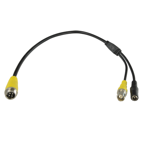 Adattatore BNC - 105 mm di lunghezza - Connettore femmina aviazione - Connettore BNC maschio standard - Adatta il segnale per i videoregistratori - Per telecamere mobili X-Security